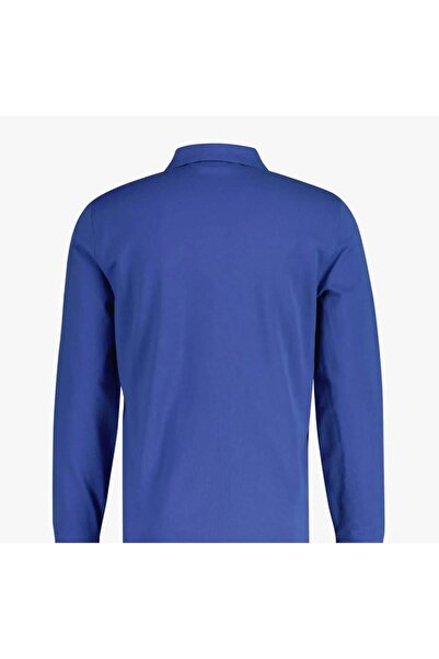 Gant Men's Blue Regular Fit Long Sleeve Polo