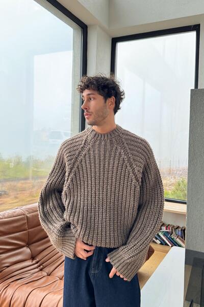 Flaw Wear Плетен пуловер с печат на гърба