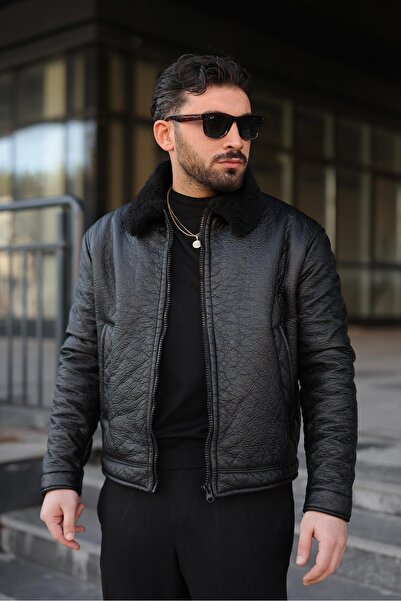 RHONES Men's Coat with Full Fur Inside
