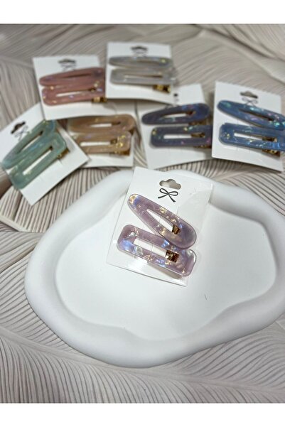 EyER Shoping 2 Πακέτα Κλιπ οστού με πόρπη Μωβ