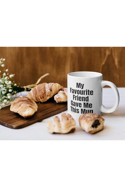 NASAQ Funny Christmas Mug for Friend - 'My Favourite Friend Gave Me This Mug' - 11oz Ceramic (Stuff4)
