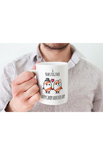 NASAQ 6th Anniversary Gift Mug - '6 Years Together' Ceramic Coffee Mug 11oz (Stuff4)