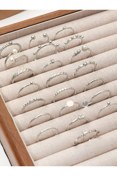 Take Two By Styli Set of 22 - Silver Tone Casual Rings