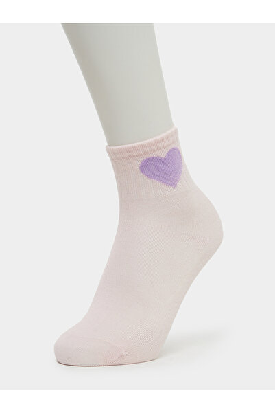 Styli Pack of 5 - Girls Heart Pattern Socks