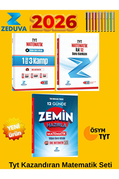 Ens Yayıncılık Zeduva Güncel 2026 Tyt 12 Gün Zemin-1 Kitap 3 Kamp Video-Tyt İ...