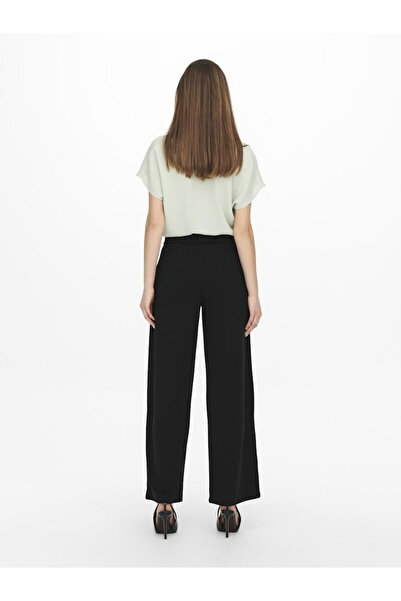 ONLY Women's Black Jdygeggo Life New Long Pant Jrs Noos Trousers 15208430-Black