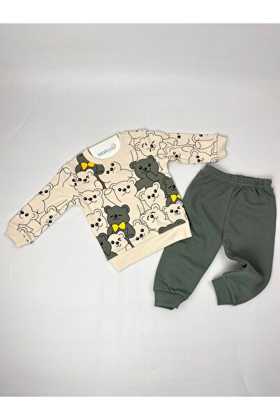 bebekyol Hello Bear Printed Baby Set