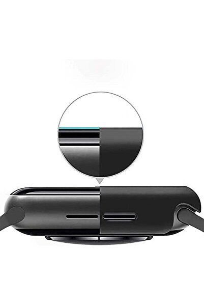 Casey Studios Apple Watch 9/8/7 Case with Foil - 41MM, Hard Polycarbonate, Slim, Anti-Shock Full Screen, Black