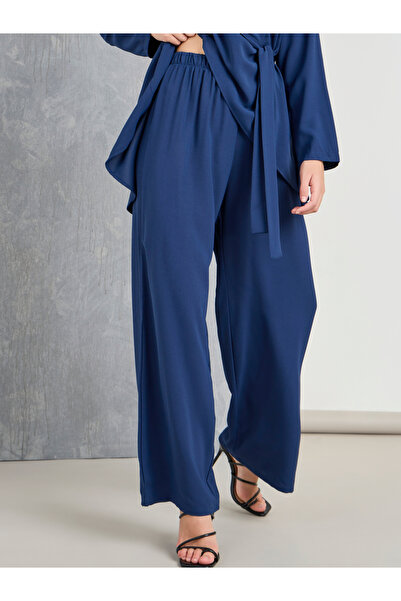 Take Two By Styli High Low Hem Tie Belt Blouse and Trouser Co-Ords