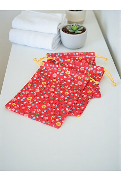 DEHNA Set of 5 Fabric Storage Bags – Natural Organization & Practical Use (12X15) cm