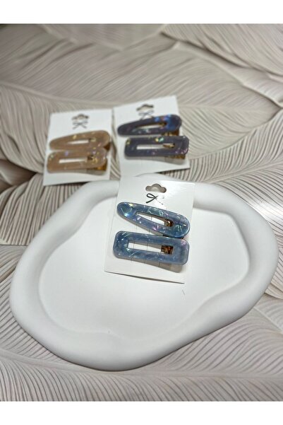 EyER Shoping 2-Pack Bone Clip Buckle Blue