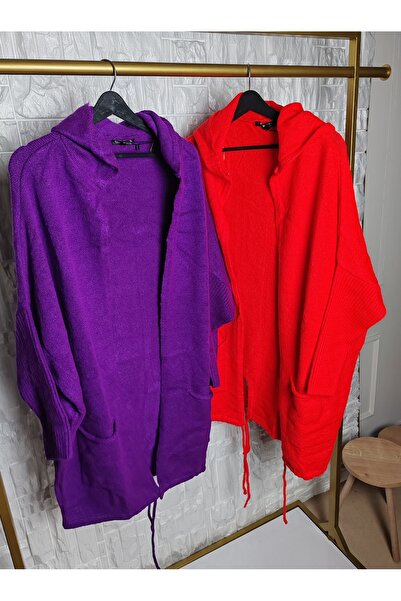 moda rüyası Hooded Oversized Cardigan