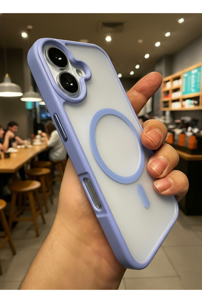 Fibaks iPhone 17 Kılıf Kamera Çıkıntılı Magsafe Şarj Destekli Yumuşak Kenarlı Mat Kapak