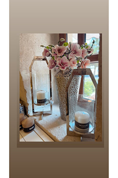 Lucia Cappadocia Silver Metal Vase