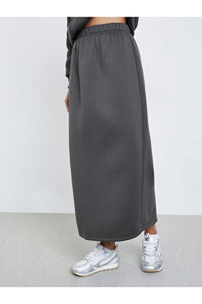 Styli Grey Regular Fit Hoodie and Skirt Co-ords