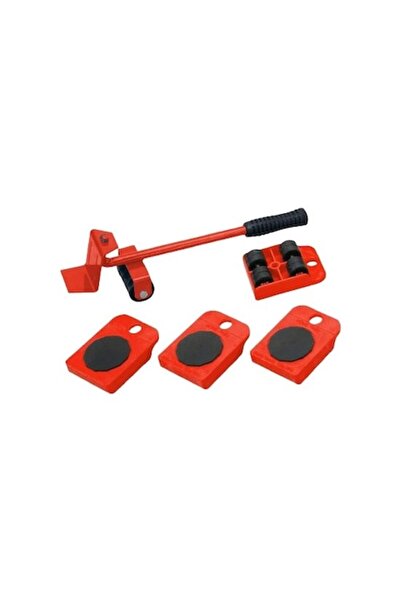 OEM 5-piece set for lifting and moving heavy objects, 4 swivel supports with wheels, 1 lifting jack, max
