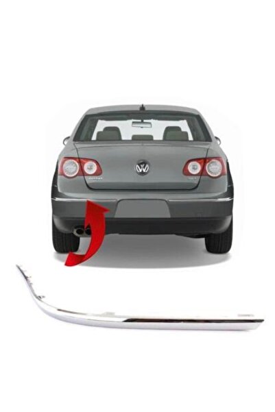 İthal ARKA TAMPON KROM ÇITASI SOL PASSAT B6 2006-2010 3C5807459A
