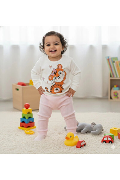 Poppy طقم كاجوال مكون من قطعتين علوي وسفلي للفتيات الصغيرات من عمر 6-18 شهرًا