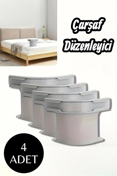 Bayev 4 Adet Nevresim Ve Çarşaf Düzenleyici - Görünmez Nevresim Ve Çarşaf Tutucu Organizer