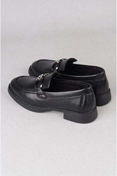 SEÇ KUNDURA Seç 581 Genuine Leather Men's Buckle Shoes Black