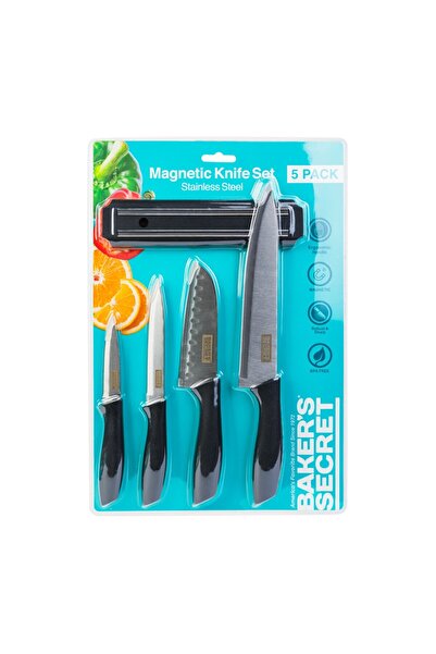 CED AUTO TRADE Baker's Secret 5-piece knife set + magnetic kitchen console