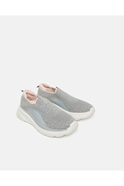REDTAG Senior Girls Grey Textured Slip-On