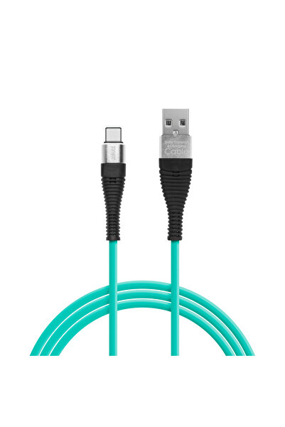 OEM Delight - Cablu de date - USB Type C - invelis siliconic, 4 culori, 1 m