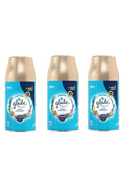 Glade Automatic Spray Refill Pack, Ocean Adventure, 3 x 269 ml