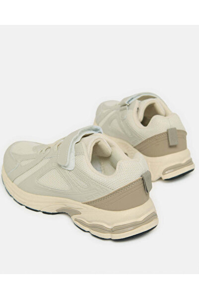 REDTAG Senior Boys Ecru Material Block Trainer