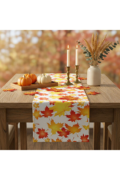 Alista Home Table runner with autumn pattern, polyester – 120 x 33 cm