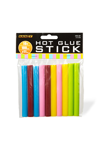 CED AUTO TRADE Hot melt adhesive stick - 11 x 100 mm - macaron colored - 10 pcs/pack