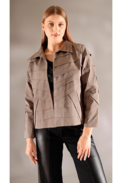 shE tekstil Italian Style Design Jacket Stone