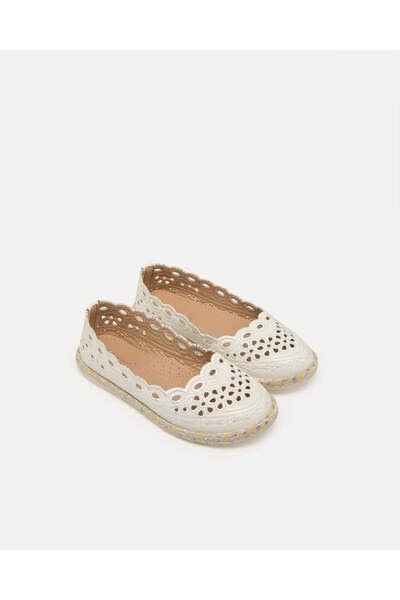 REDTAG Senior Girls White Embellished Espadrilles