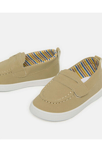 REDTAG Infant Boys Beige Textured Sneakers