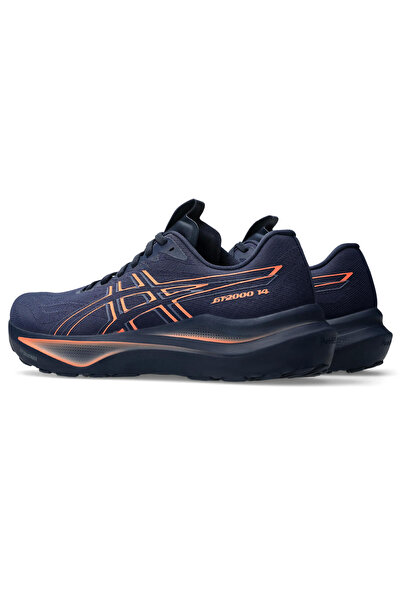 Asics Gt-2000 14 men's navy blue orange running shoes 1011c056-401