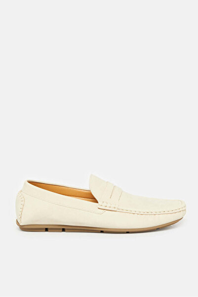 REDTAG Men Cream Textured Loafer