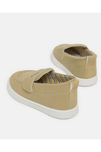 REDTAG Infant Boys Beige Textured Sneakers