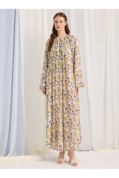 Store Wf Etro Print Chiffon Long Dress