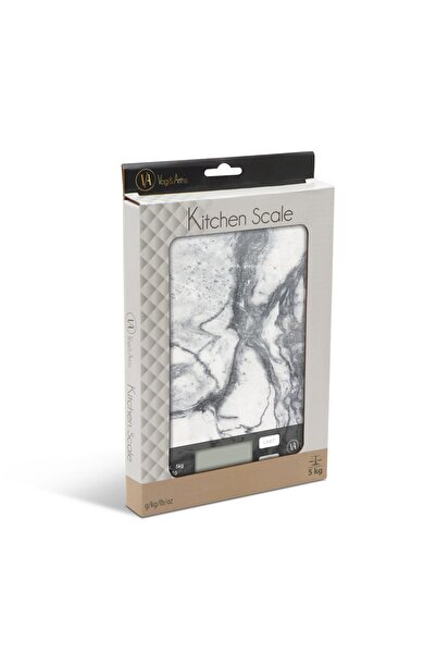 CED AUTO TRADE Kitchen scale - white marble