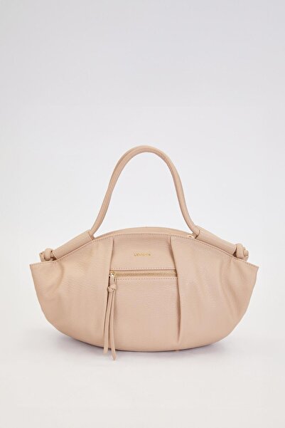 Levidor Gray Knot Strap Detailed Shoulder Bag