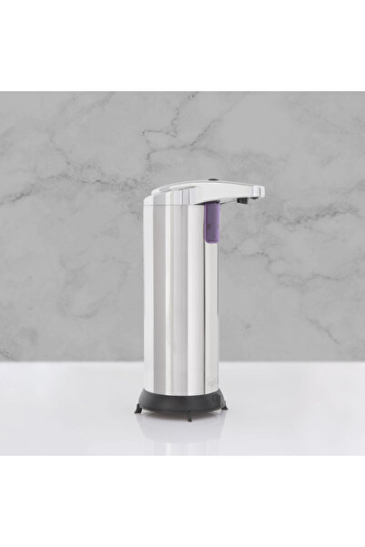 CED AUTO TRADE Vog und Arths - Automatic liquid soap dispenser - 220 ml - stand alone, with battery, shiny chrome
