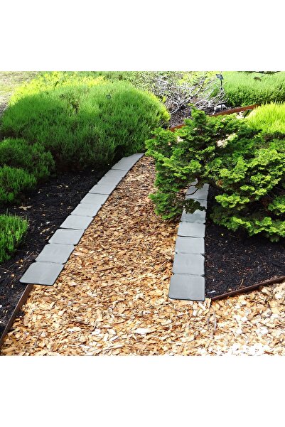 OEM Bordura pt. pat de flori / gazon, 4 buc./pachet, 24,5 x 10 cm - mat. plastic