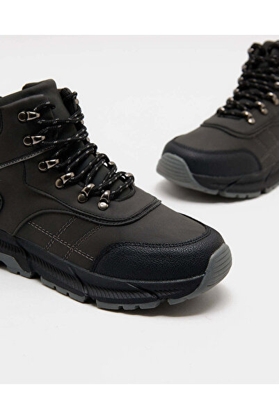 REDTAG Senior Boys Black Utility Boots