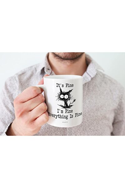 NASAQ Stuff4 'It's Fine, I'm Fine, Everything is Fine' 11oz Ceramic Coffee Mug