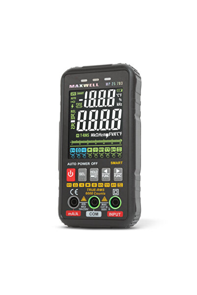 CED AUTO TRADE Automatic multimeter with color display - 3" - 4 x AAA