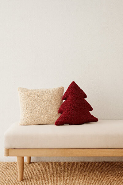 EYPRICH Teddy Decorative Pine Tree Pillow