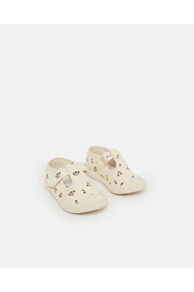 REDTAG Infant Girls Cream Printed Sneaker