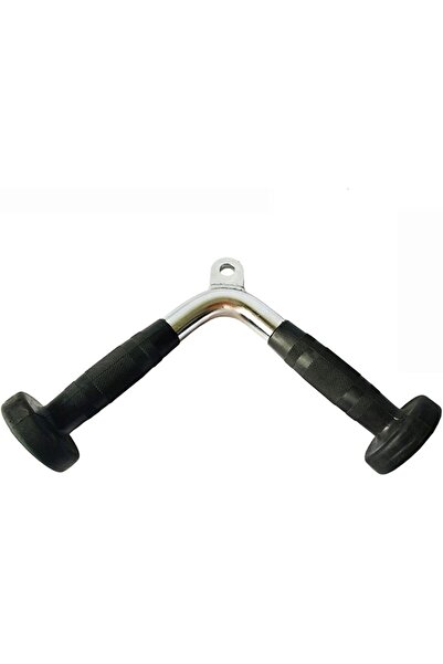 unbranded ملحق سحب العضلة ثلاثية الرؤوس - مقابض لياقة بدنية على شكل حرف V، قضيب مستقيم دوار، ملحق آلة الكابل