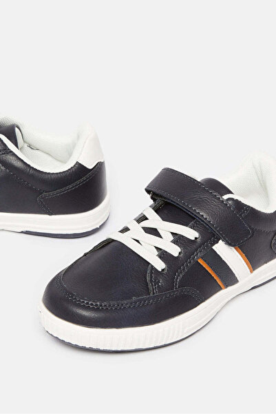 REDTAG Boys Navy Striped Sneakers
