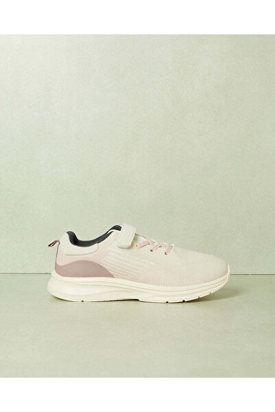 REDTAG Senior Girls Beige Velcro Strap Trainer